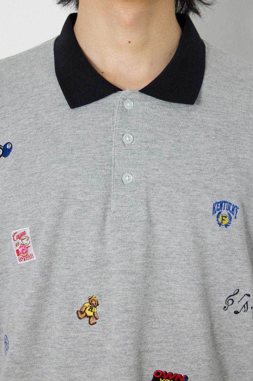 Dotted ポロシャツ T.GRY M