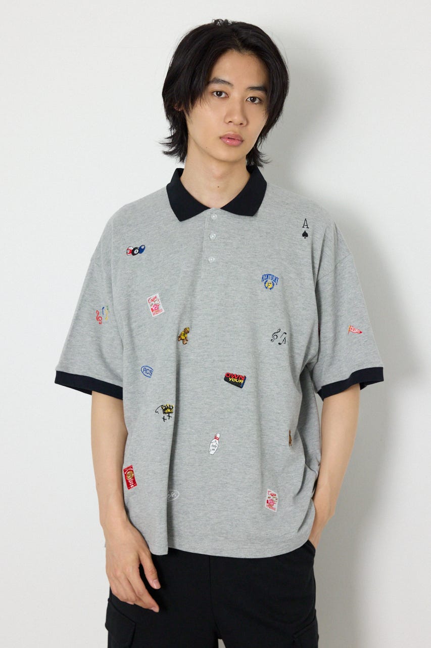 Dotted ポロシャツ T.GRY M