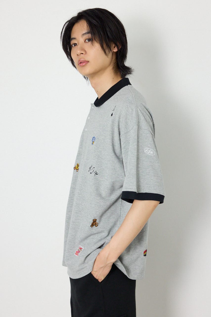 Dotted ポロシャツ T.GRY M