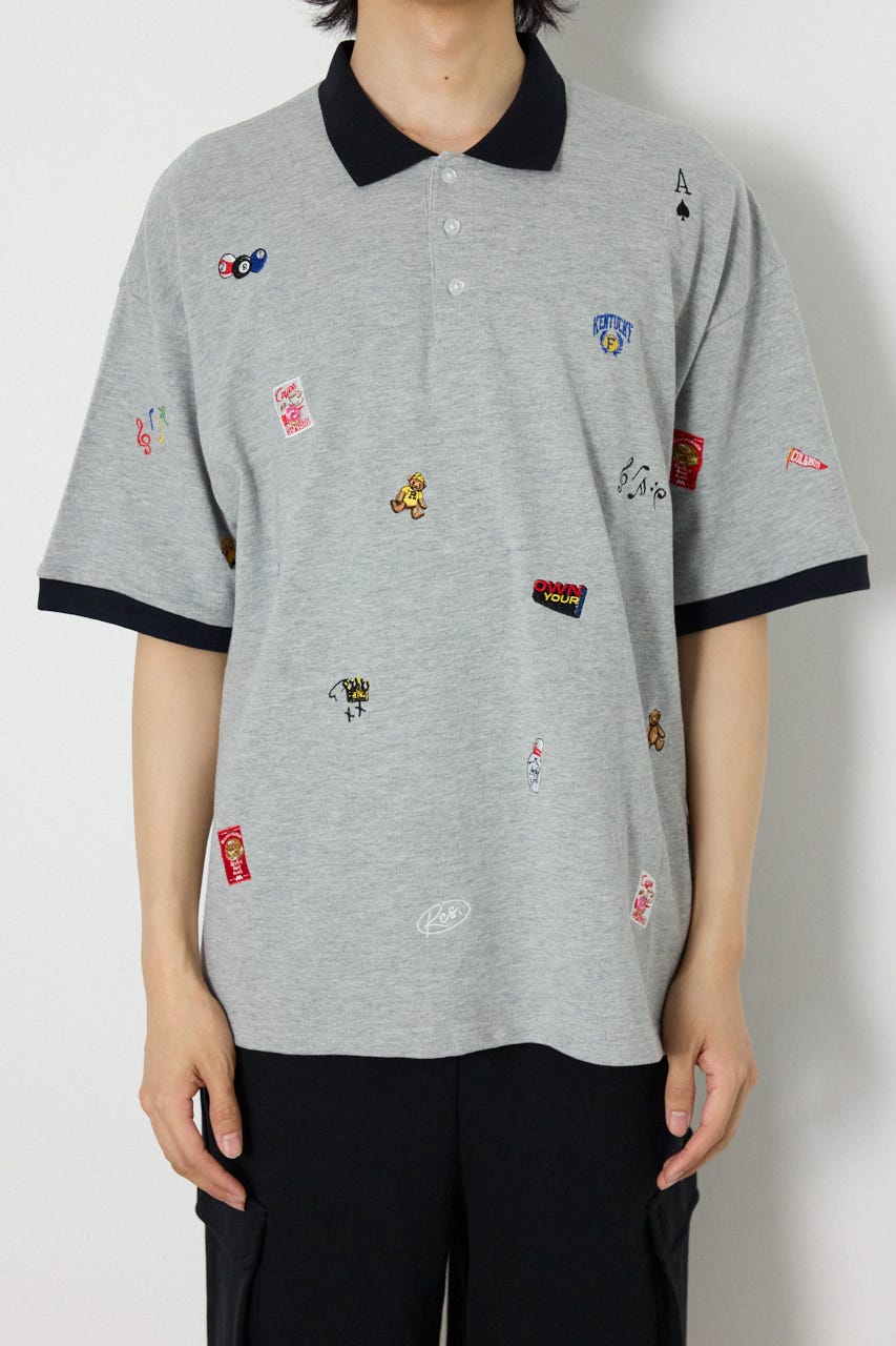 Dotted ポロシャツ T.GRY M