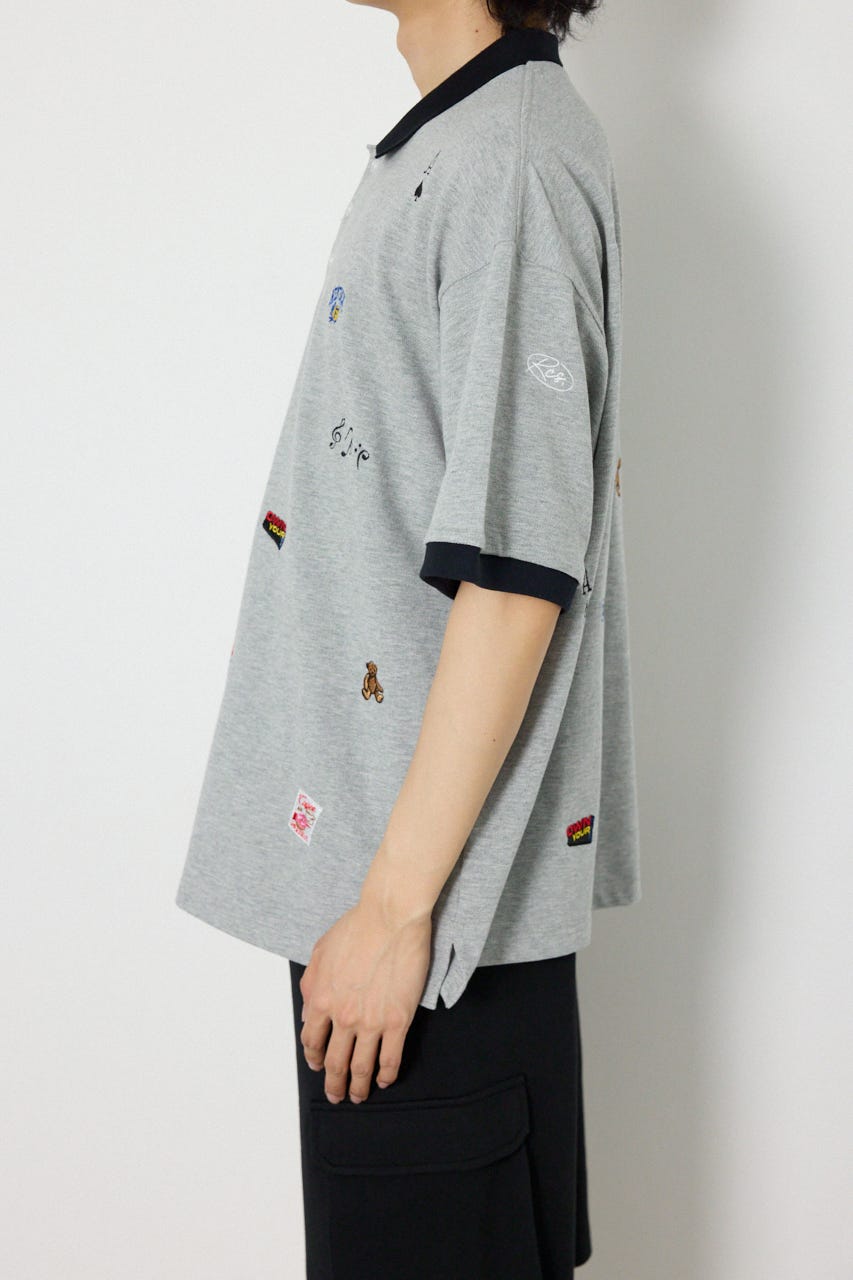 Dotted ポロシャツ T.GRY M