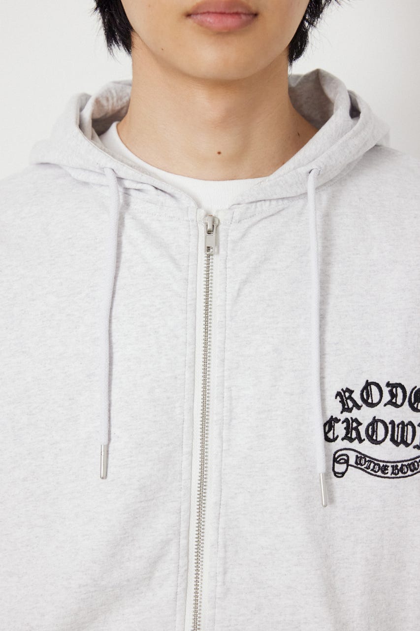 Blackletter 半袖ZIPパーカー L/T.GRY L