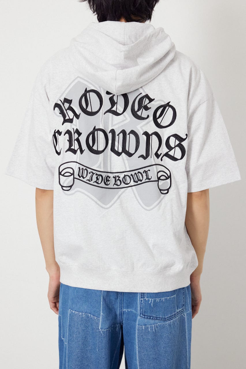 Blackletter 半袖ZIPパーカー L/T.GRY L