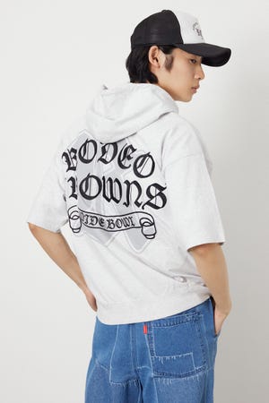 Blackletter 半袖ZIPパーカー