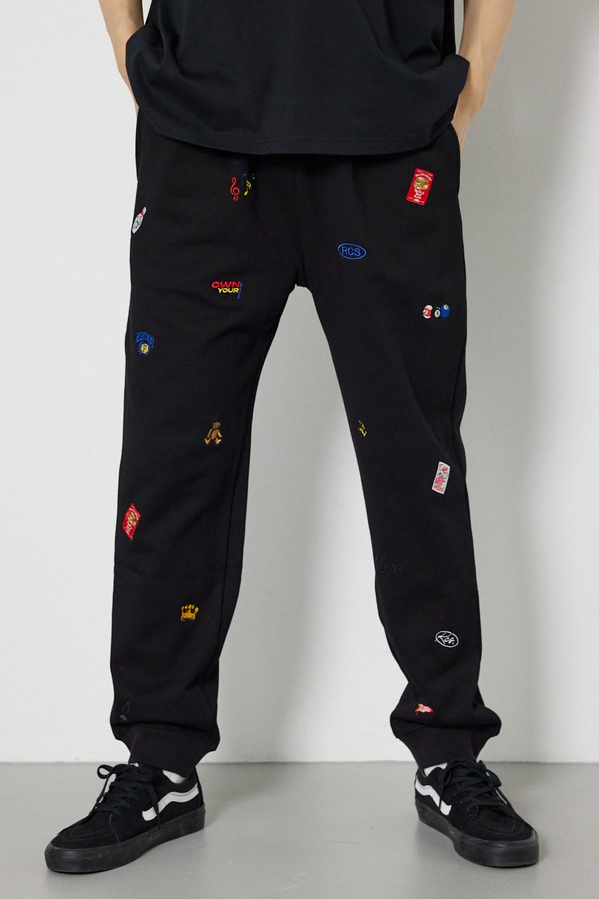 Dotted スウェットパンツ BLK M