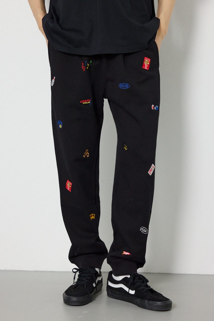 Dotted スウェットパンツ BLK M