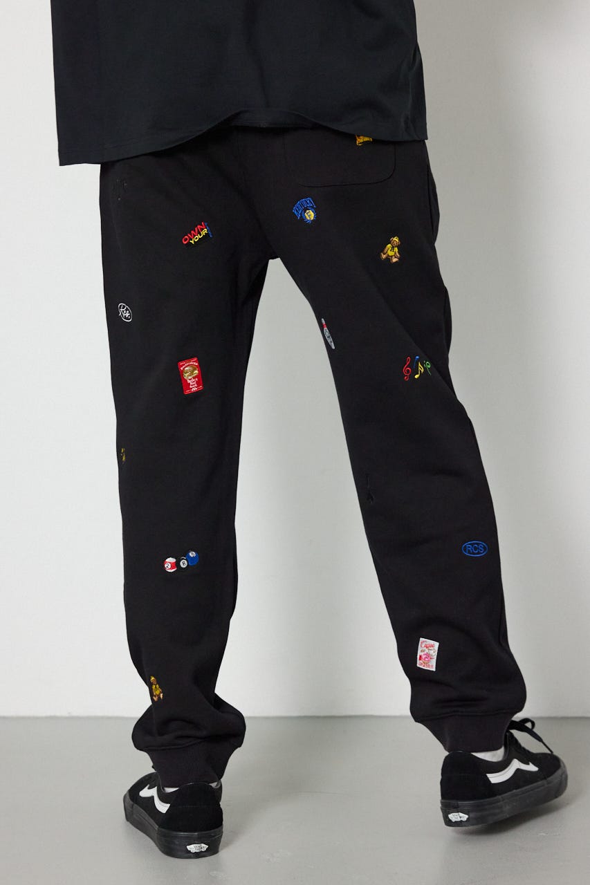 Dotted スウェットパンツ BLK M