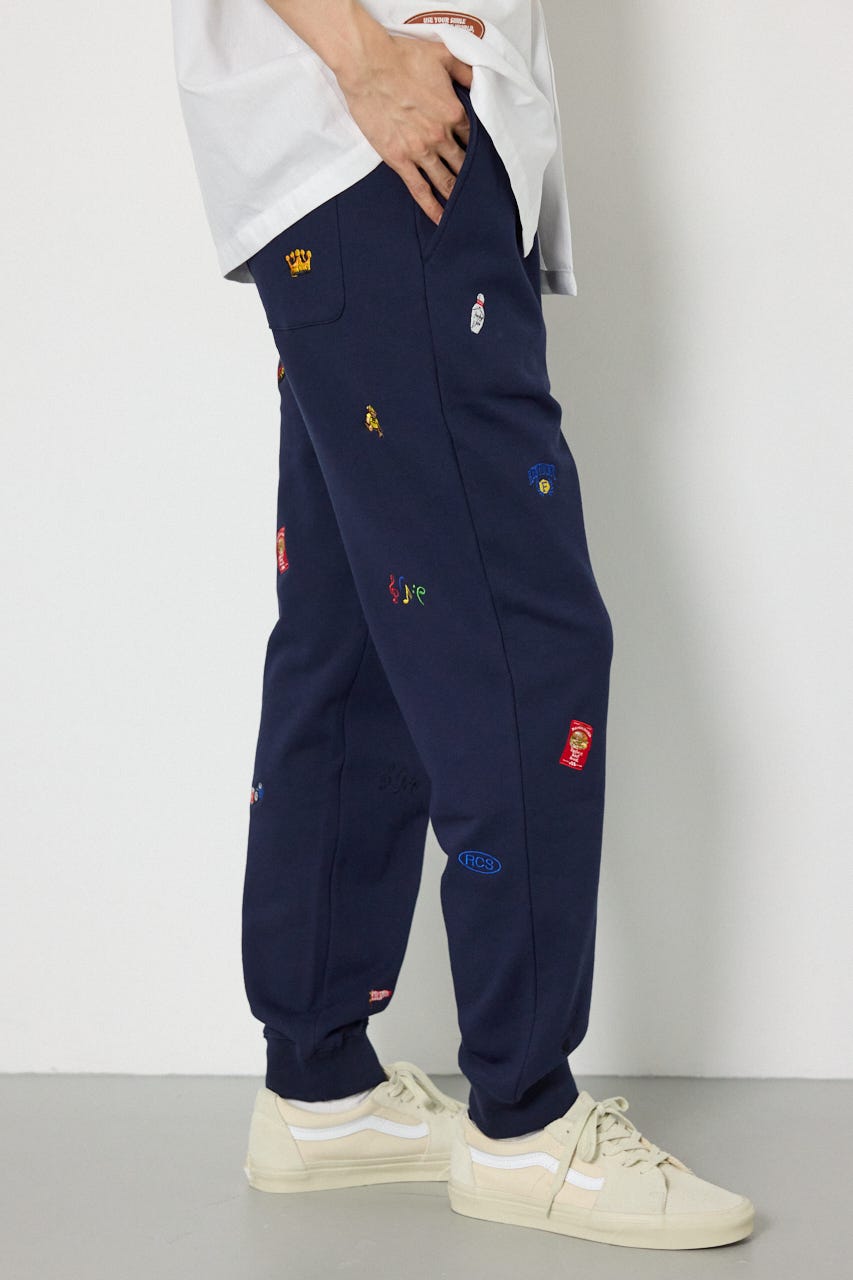 Dotted スウェットパンツ NVY L