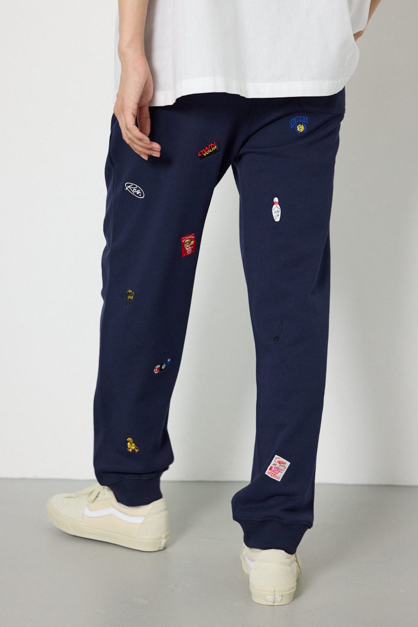 Dotted スウェットパンツ NVY L