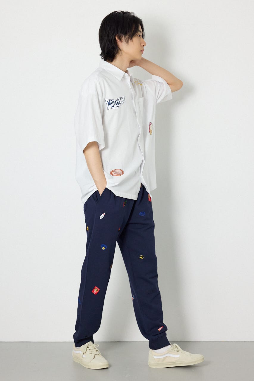 Dotted スウェットパンツ NVY L