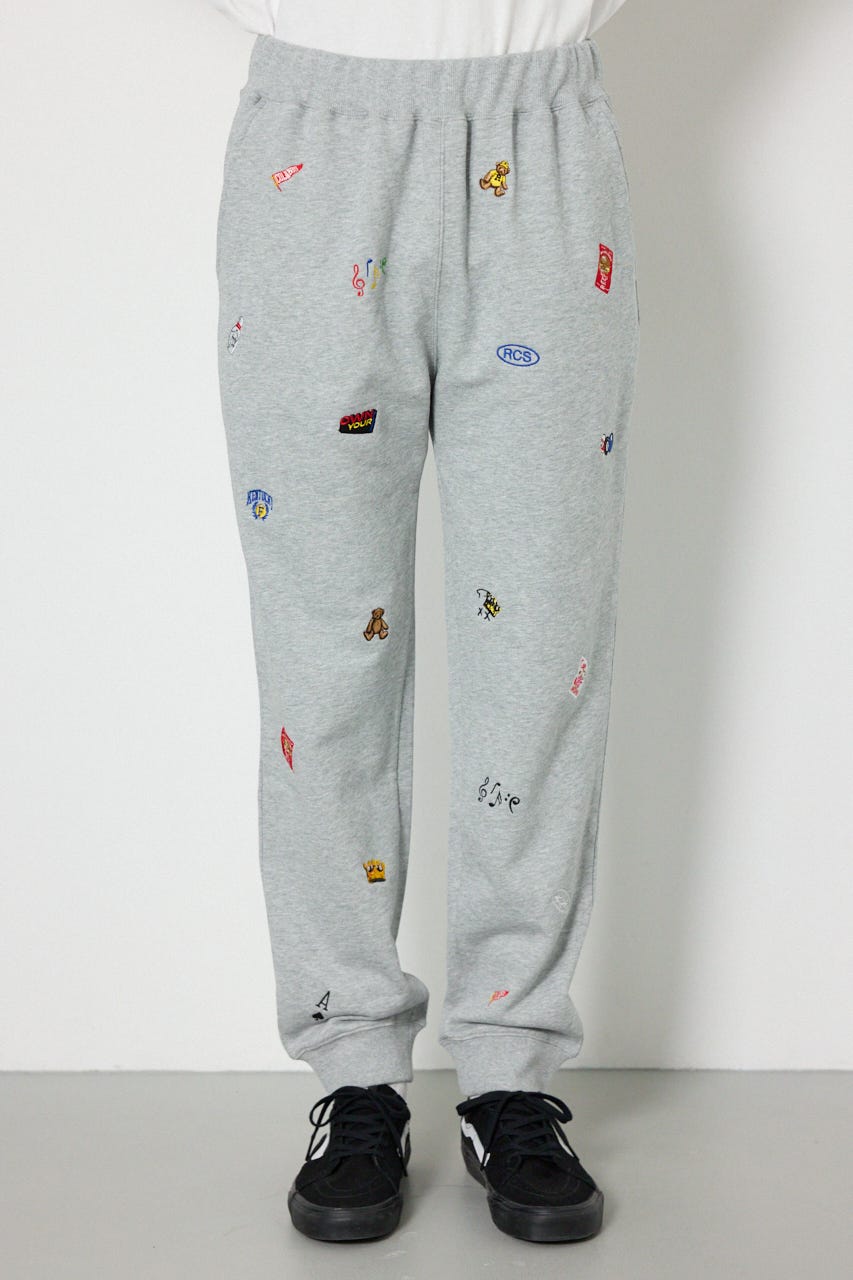 Dotted スウェットパンツ T.GRY L
