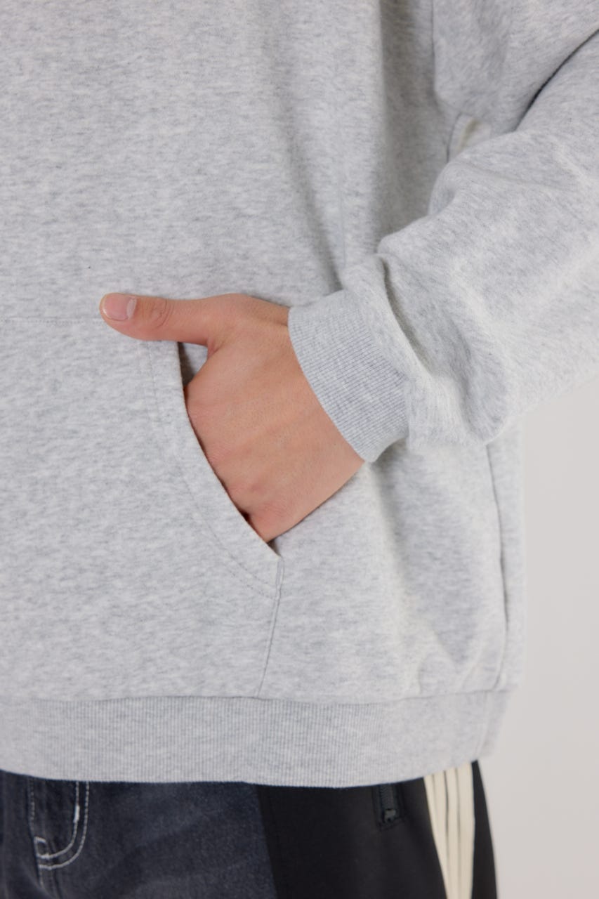 メンズロゴデニムパッチフーディー L/T.GRY M