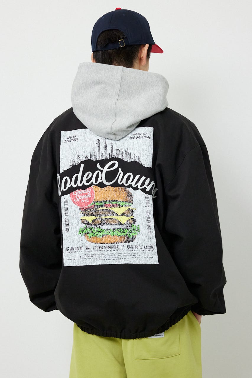 CRACKコーチジャケット BLK M