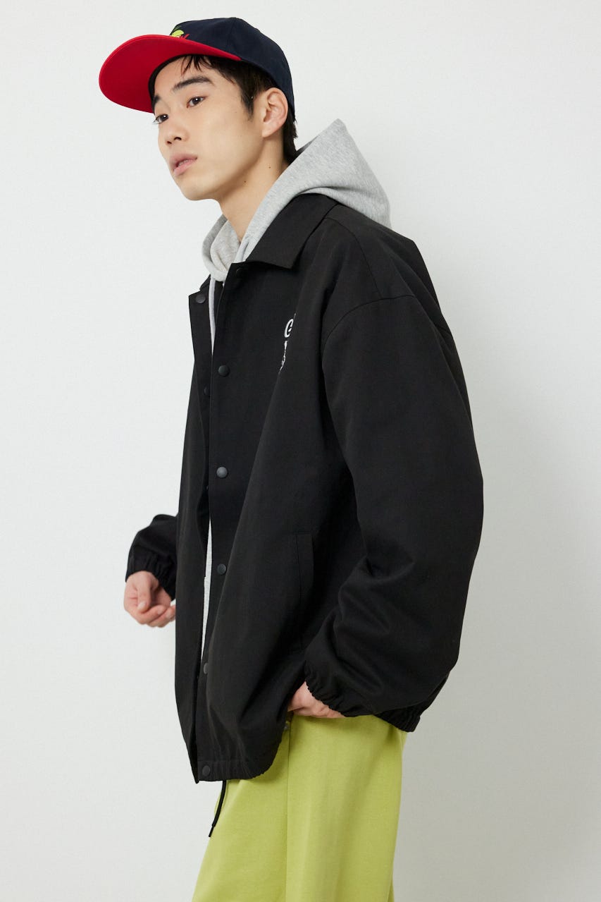 CRACKコーチジャケット BLK M