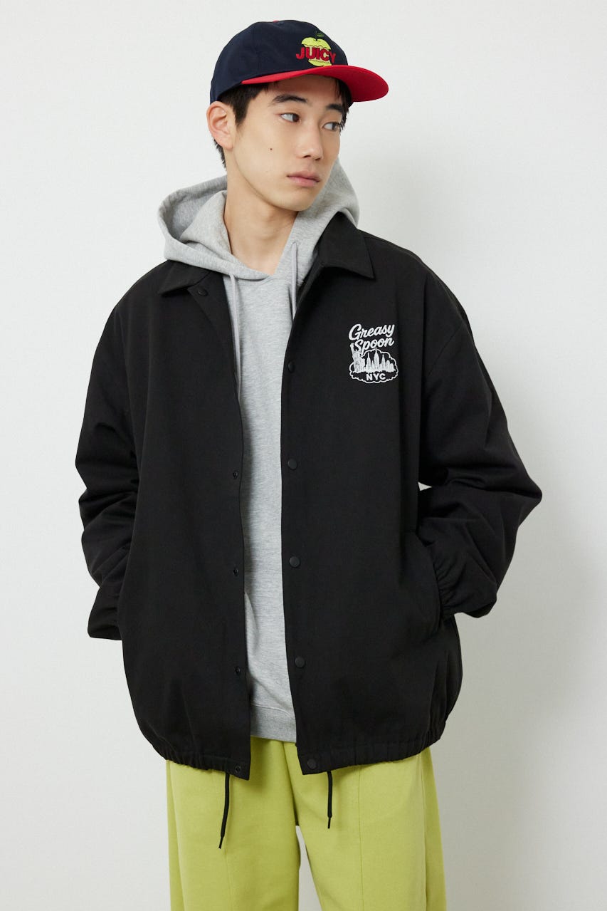 CRACKコーチジャケット BLK M
