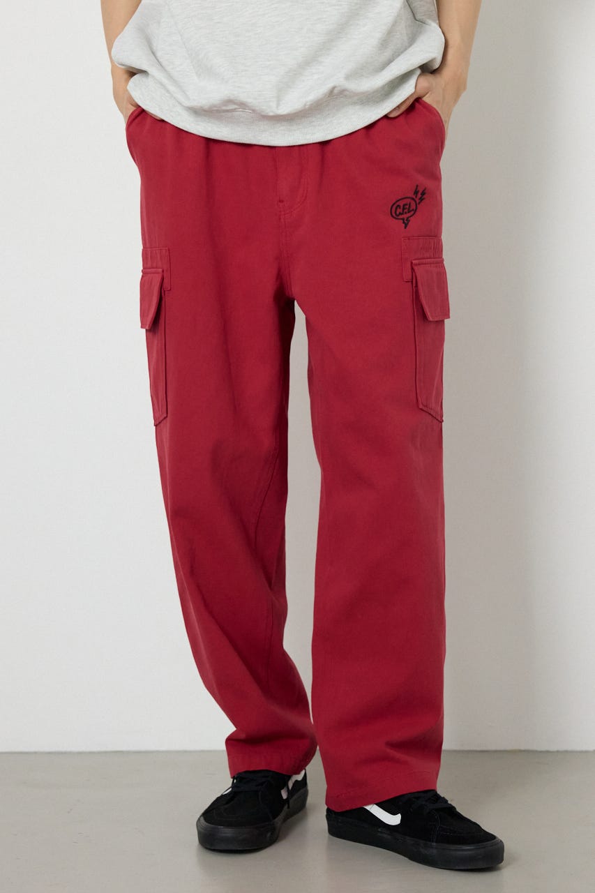 エンジニアカーゴパンツ D/RED L