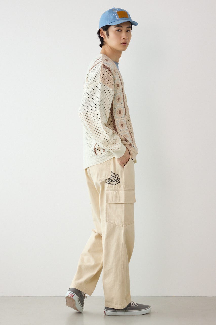 エンジニアカーゴパンツ O/WHT M