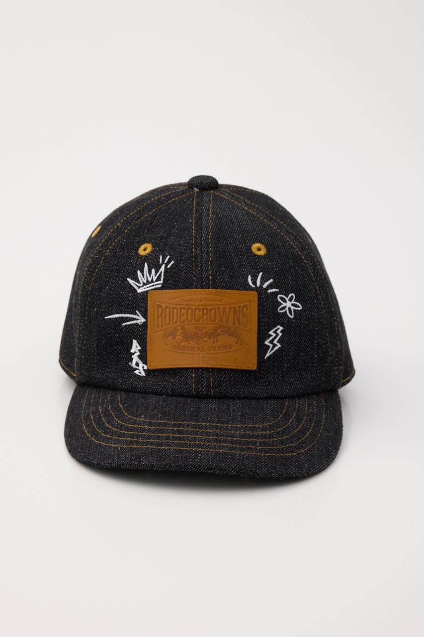 デニムパッチCAP BLK FREE