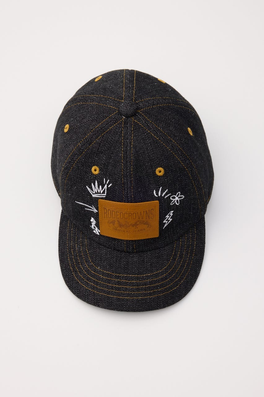 デニムパッチCAP BLK FREE