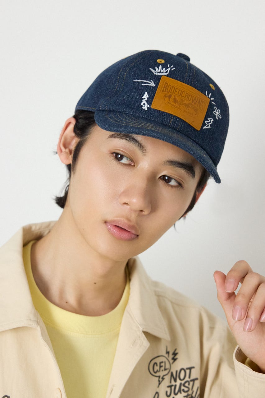 デニムパッチCAP NVY FREE