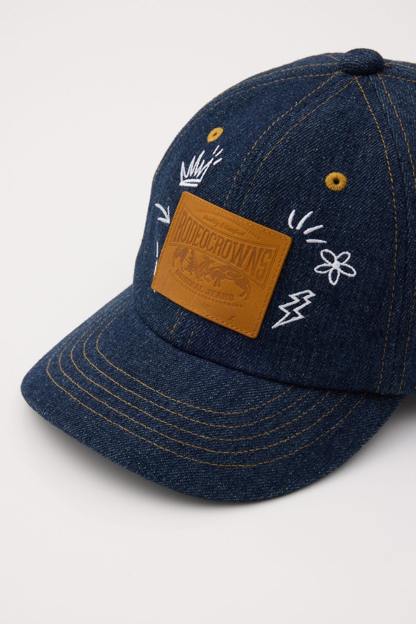 デニムパッチCAP NVY FREE