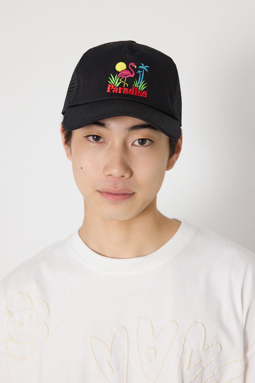 フラミンゴメッシュCAP BLK FREE