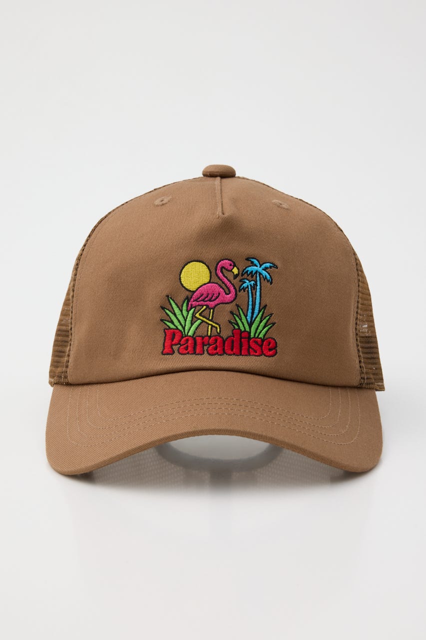 フラミンゴメッシュCAP BRN FREE
