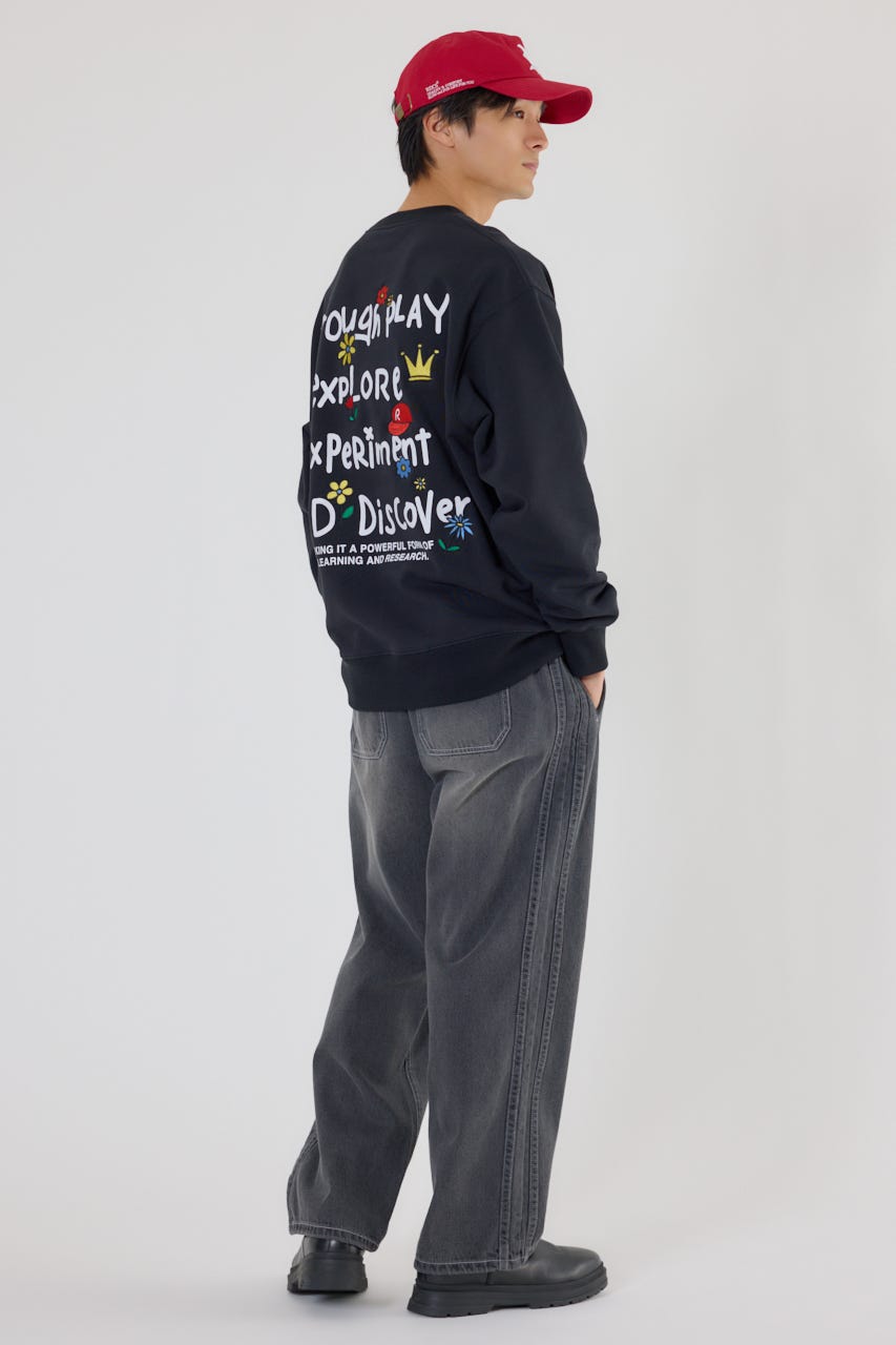 ドローイングスウェット BLK L