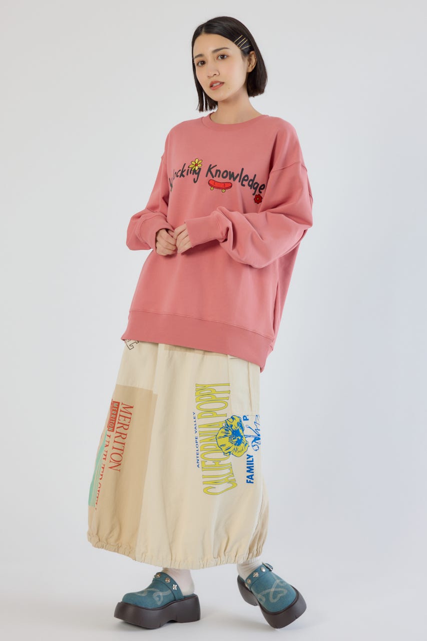 ドローイングスウェット L/ORG L