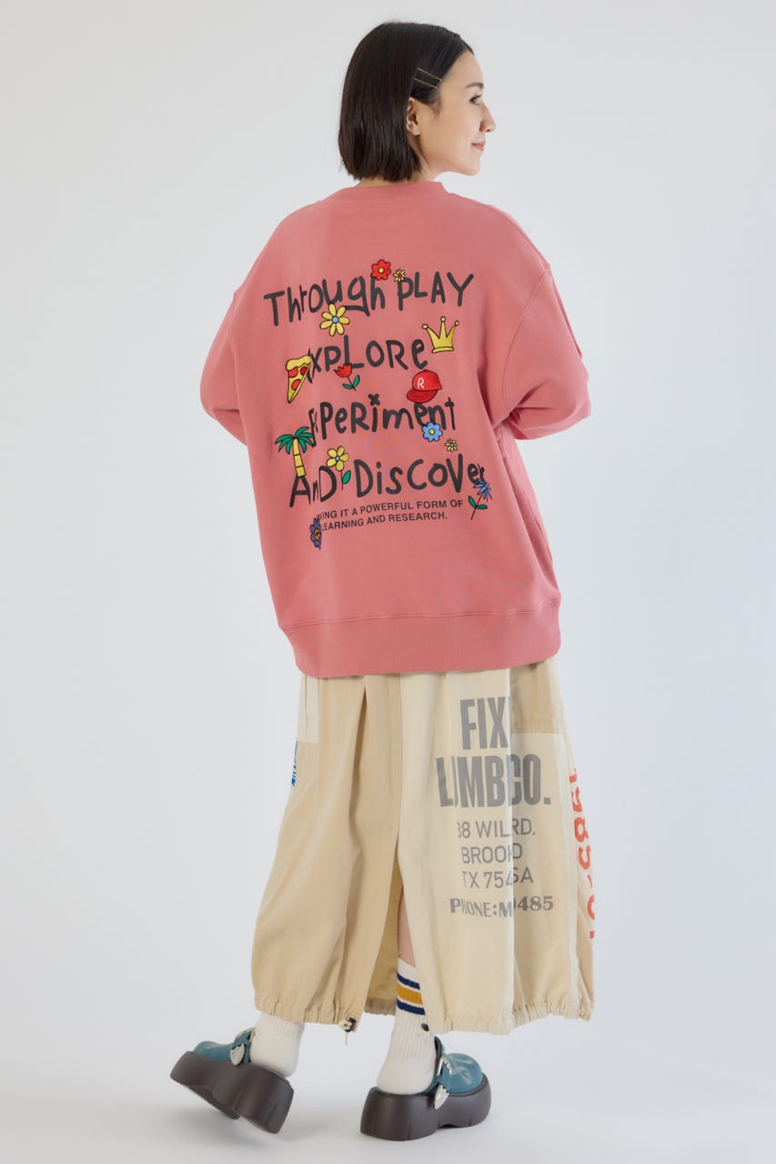 ドローイングスウェット L/ORG L