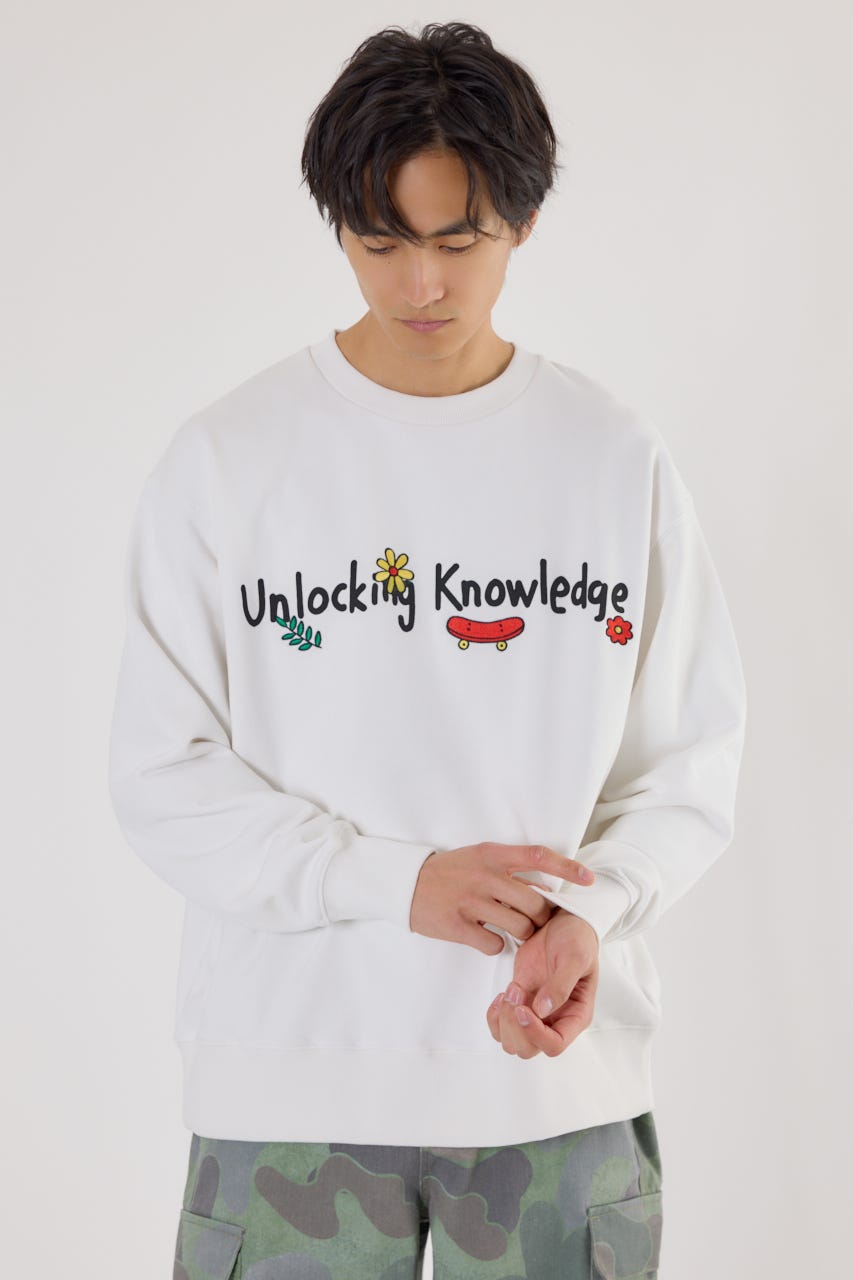 ドローイングスウェット O/WHT M