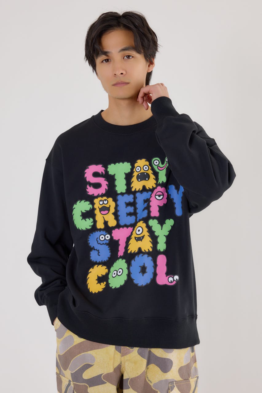 モンスターフォントスウェット BLK M