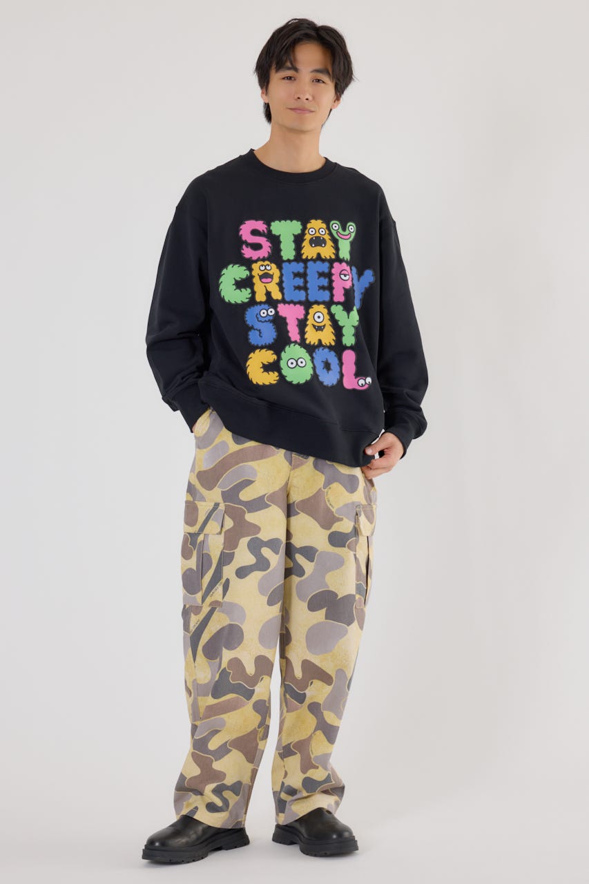 モンスターフォントスウェット BLK M