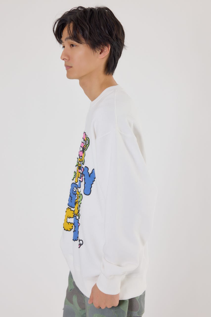 モンスターフォントスウェット O/WHT M