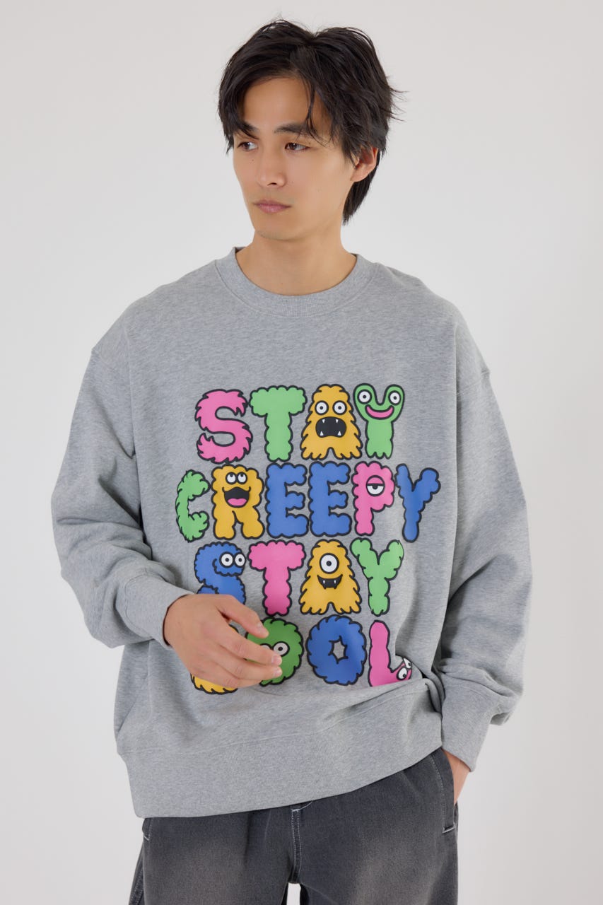 モンスターフォントスウェット T.GRY M