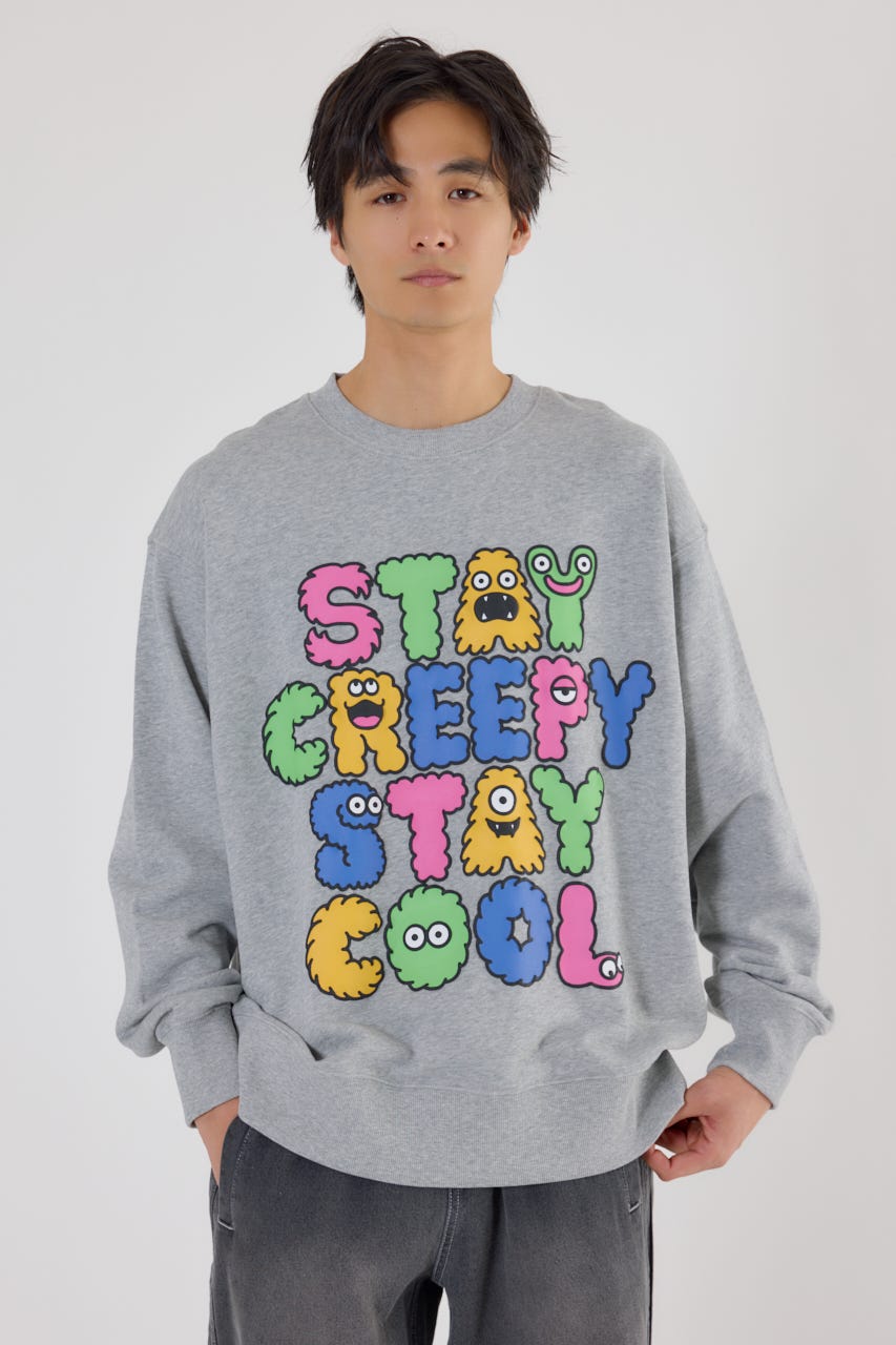 モンスターフォントスウェット T.GRY M