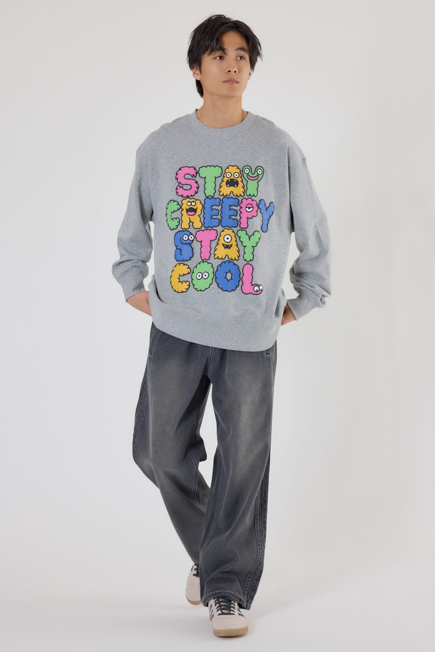 モンスターフォントスウェット T.GRY M