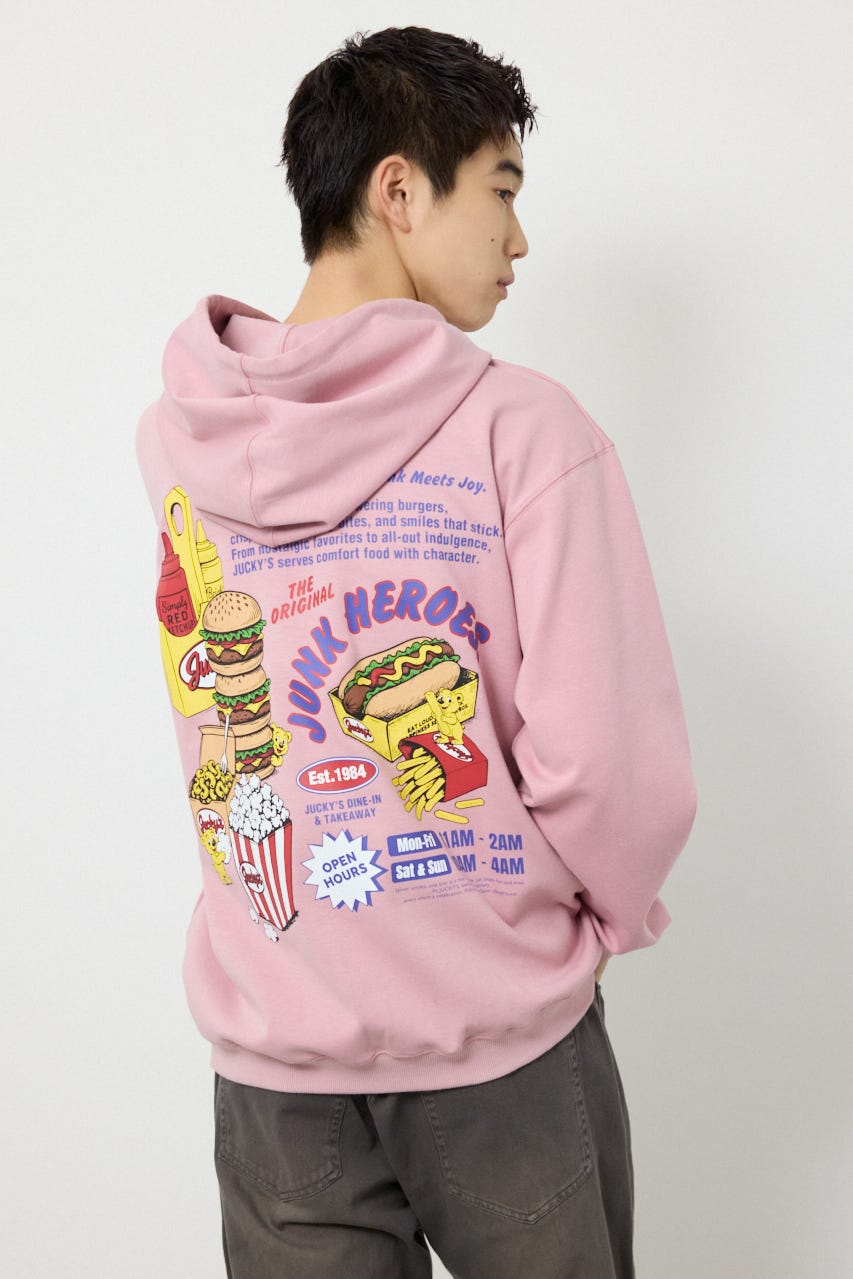 JUNK HEROES パーカー D/PNK L