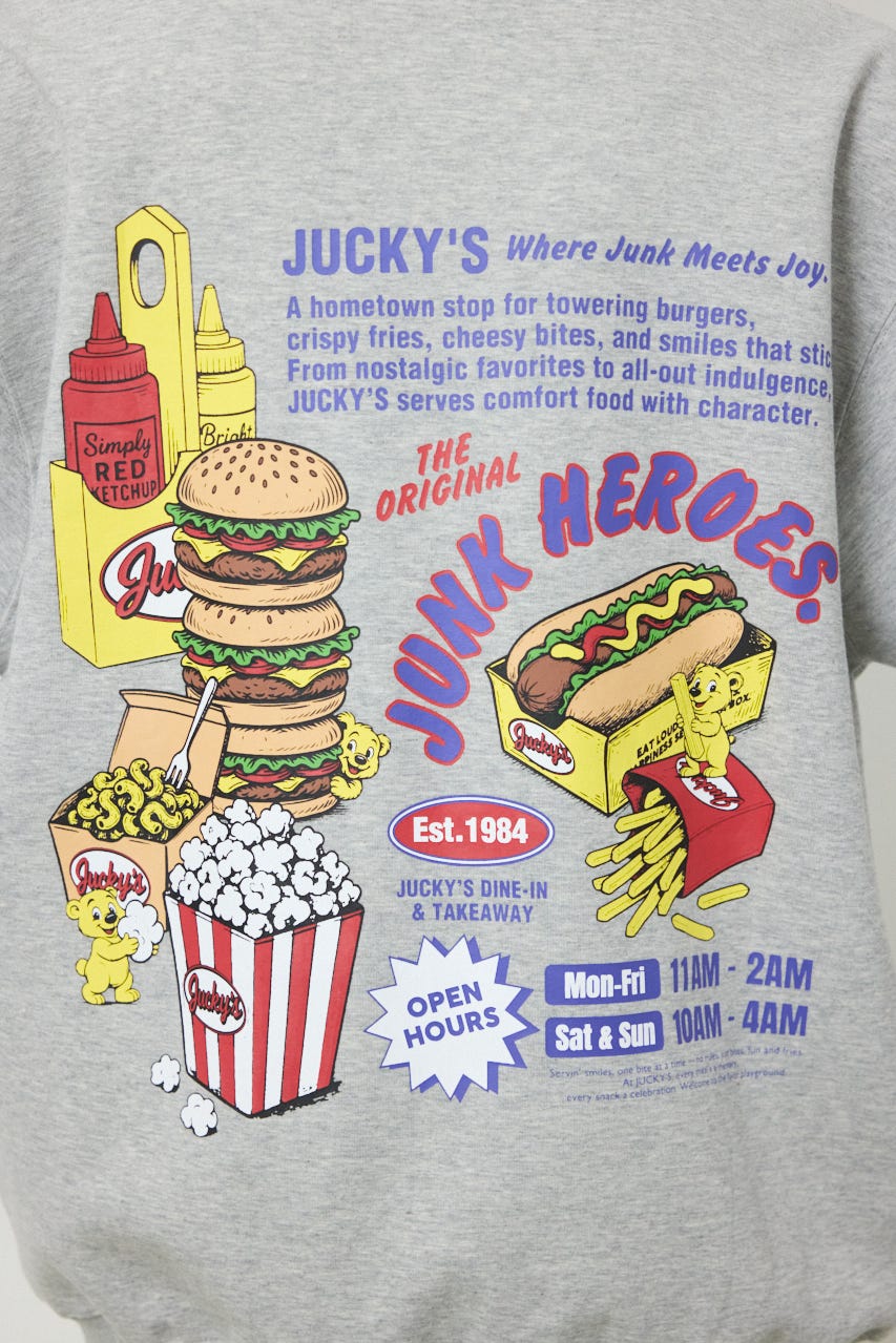 JUNK HEROES パーカー T.GRY L