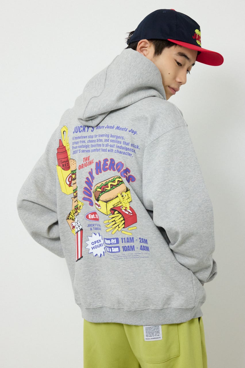 JUNK HEROES パーカー T.GRY L