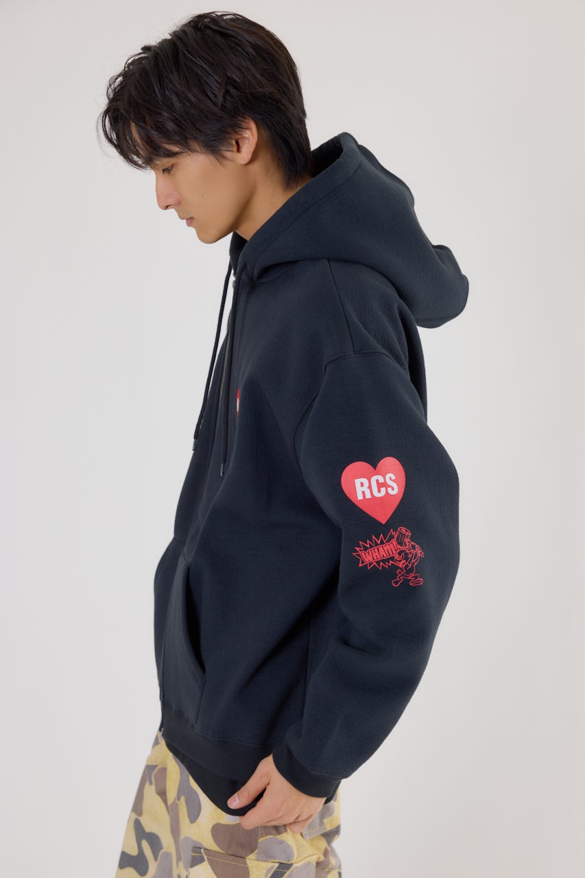 ハートブレイクZIPパーカー BLK M