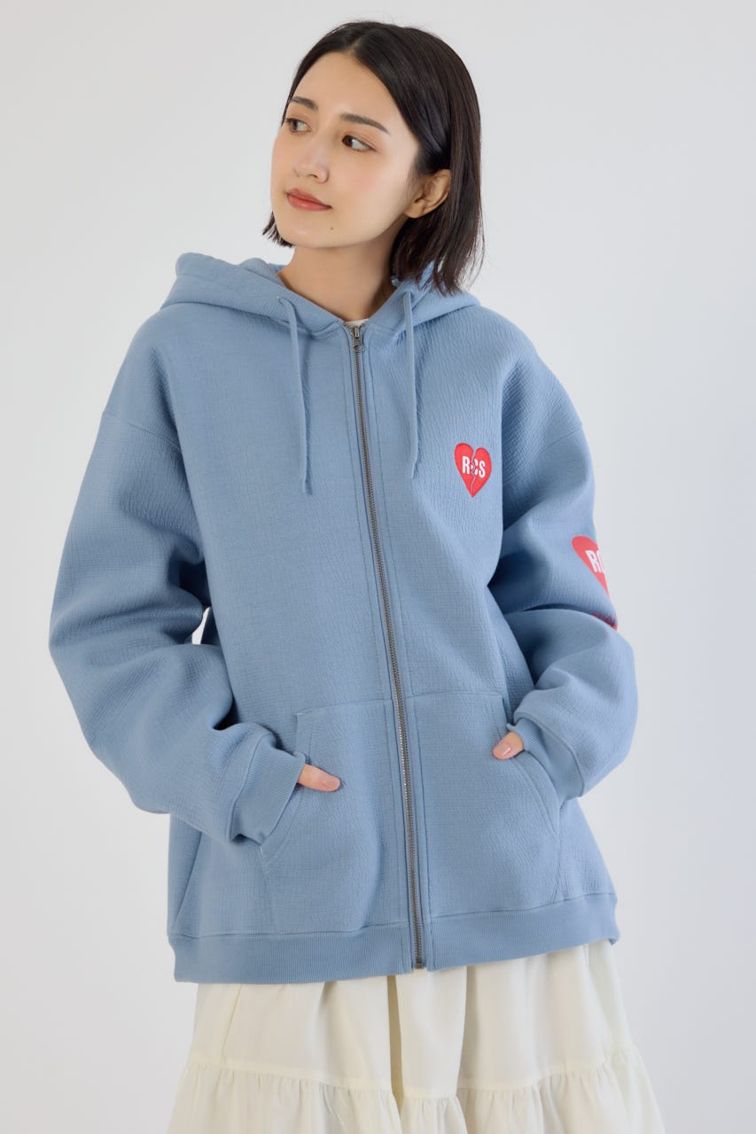 ハートブレイクZIPパーカー D/BLU M