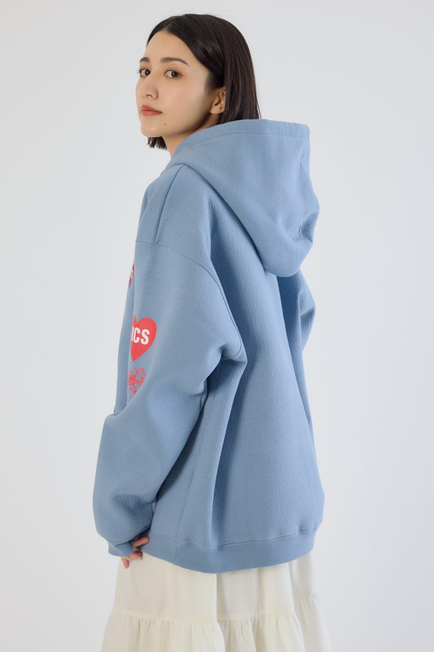 ハートブレイクZIPパーカー D/BLU M