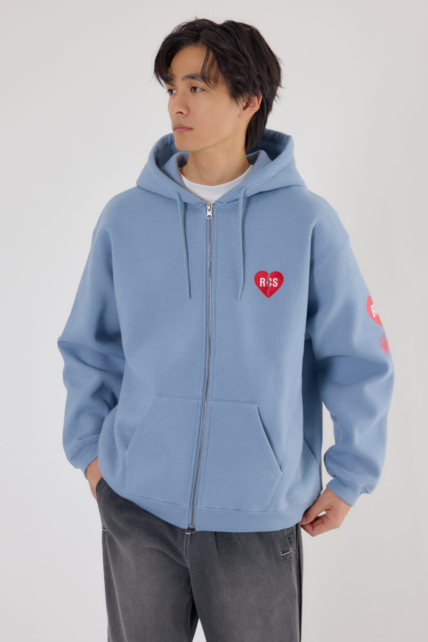 ハートブレイクZIPパーカー D/BLU M