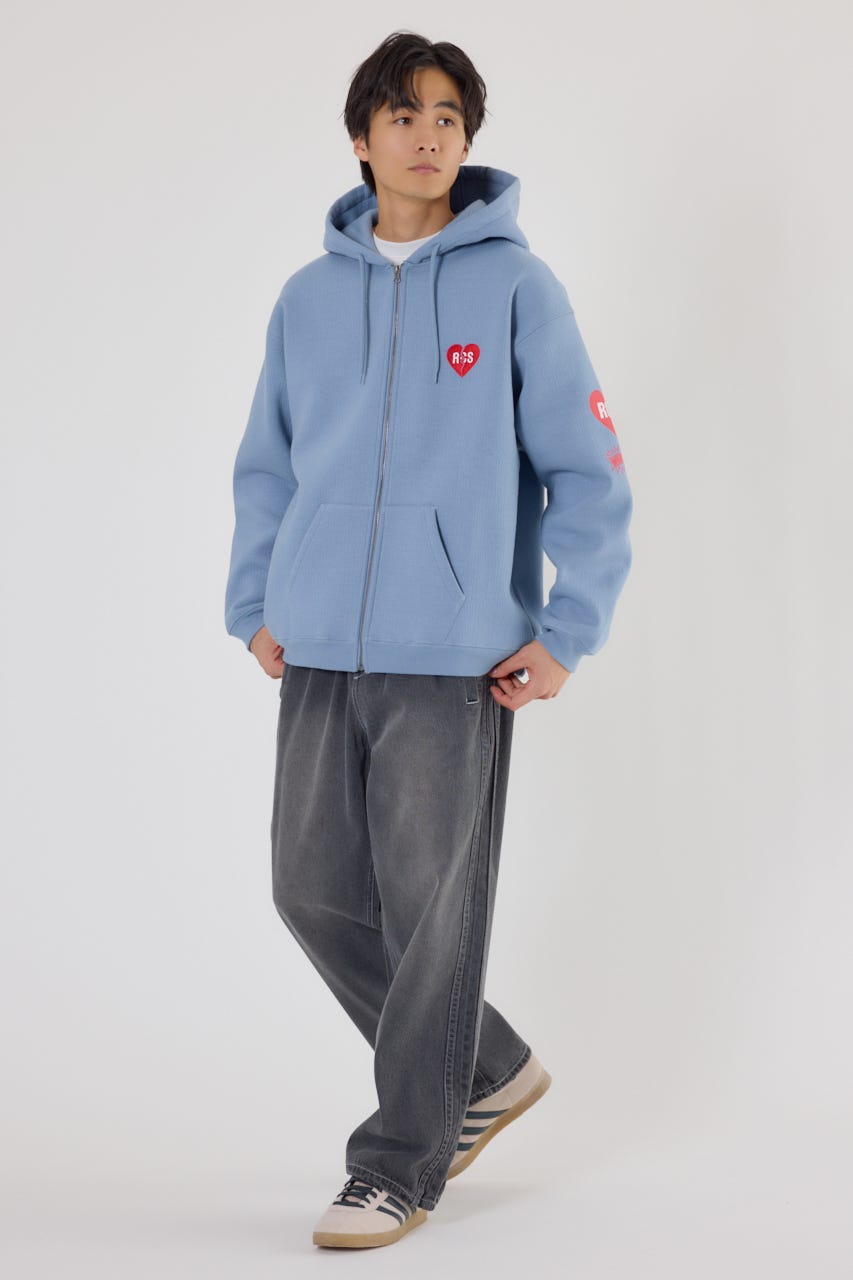 ハートブレイクZIPパーカー D/BLU M