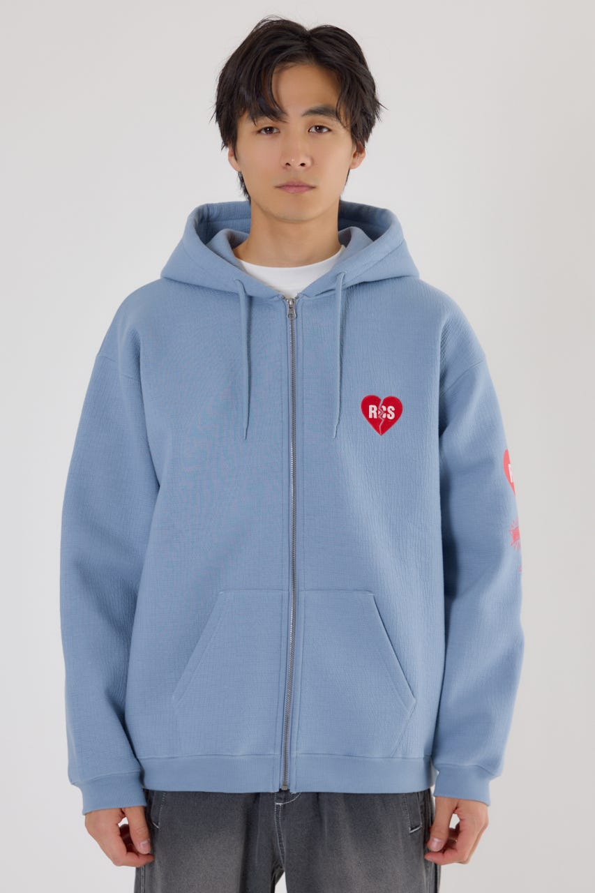ハートブレイクZIPパーカー D/BLU M