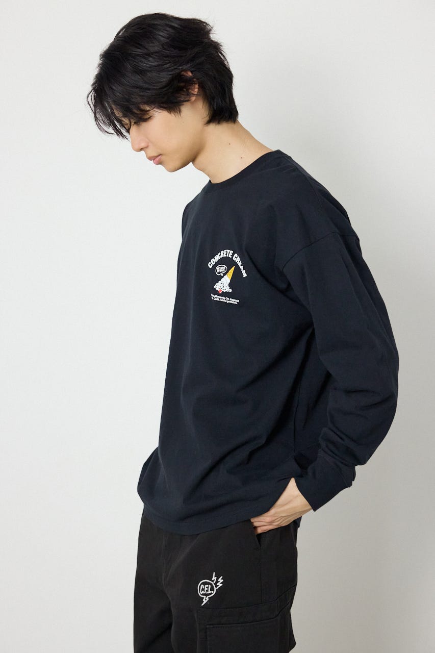 melting長袖Tシャツ BLK L
