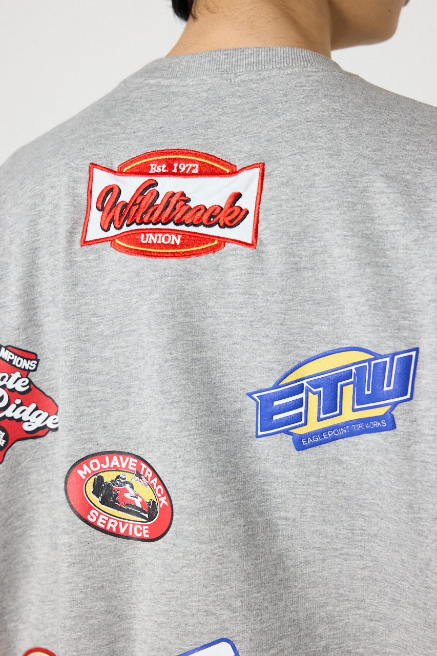 カスタムワッペン半袖スウェット T.GRY L