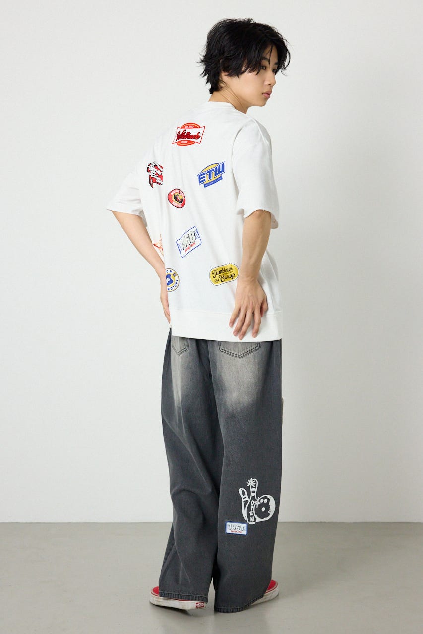 カスタムワッペン半袖スウェット WHT M