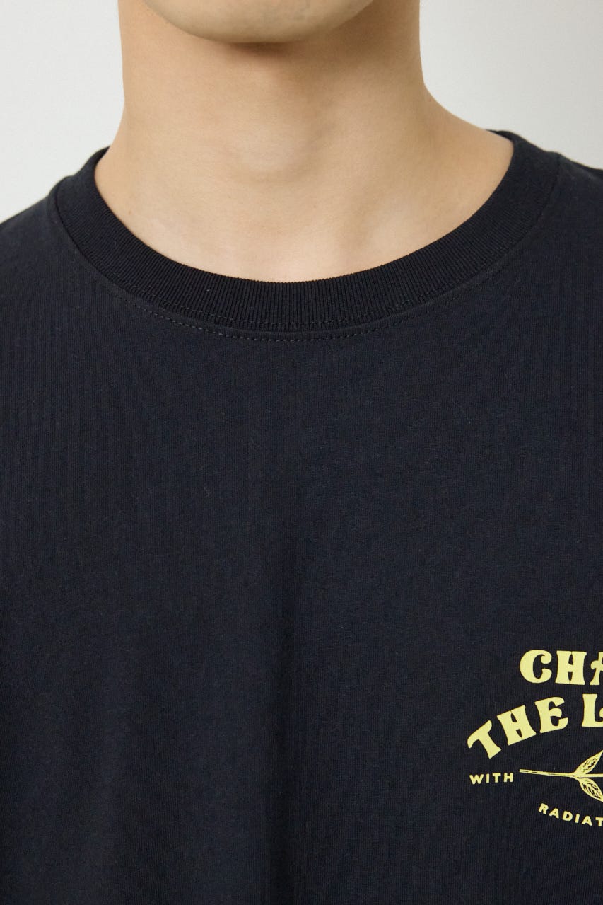 サークルフラワー長袖Tシャツ BLK L